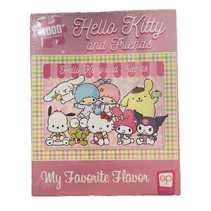 Hello Kitty and Friends My Favorite Flavor 1000-Piece Jigsaw Puzzle - Brand New